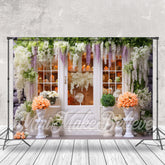 Aperturee - Dense Florets Roses White Door Photo Spring Backdrop